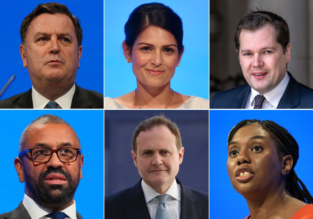 The six Tory leadership candidates.