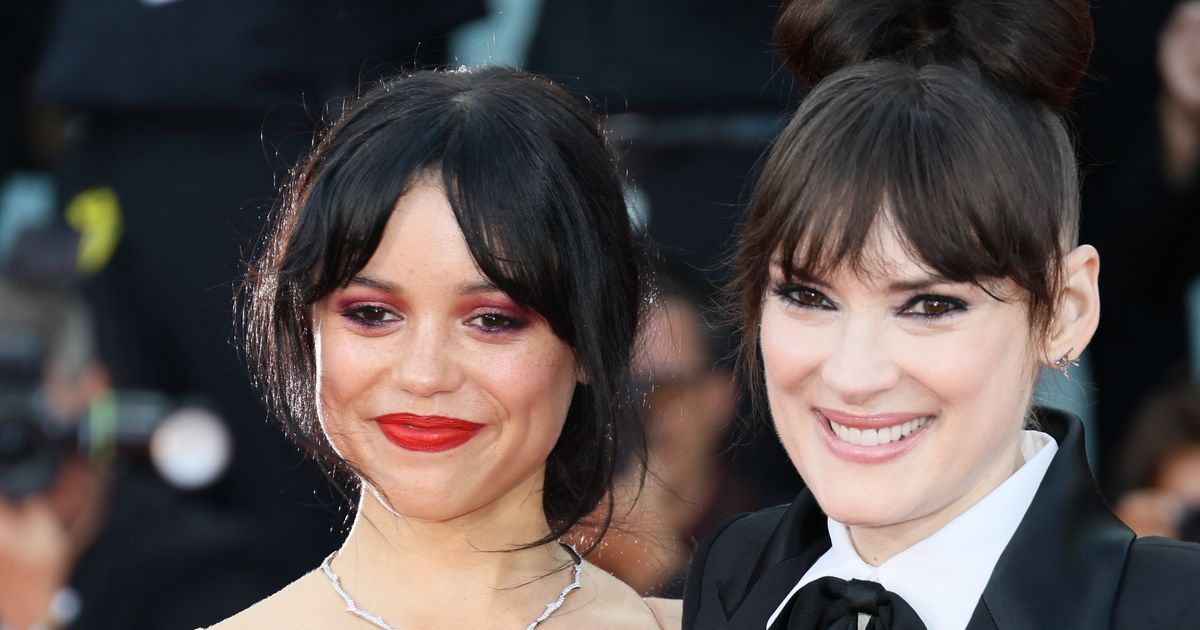 Jenna Ortega Has Winona Ryder’s Back In Front Of Photographers