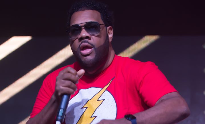 Fatman Scoop on stage in September 2022