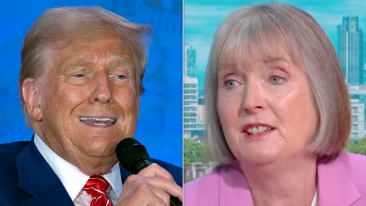 Harriet Harman laid into Donald Trump on Sunday