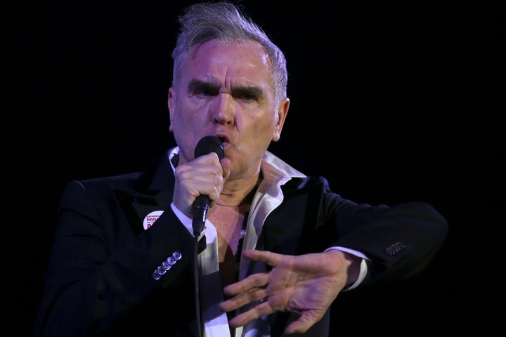 Morrissey performing live in 2018