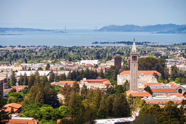 University of California - Berkeley campus αεροφωτογραφία 