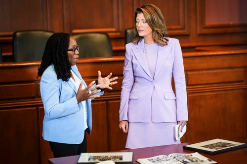 Supreme Court Justice Ketanji Brown Jackson told CBS News' Norah O'Donnell about her time in a Harvard drama class with future Oscar-winner Matt Damon.