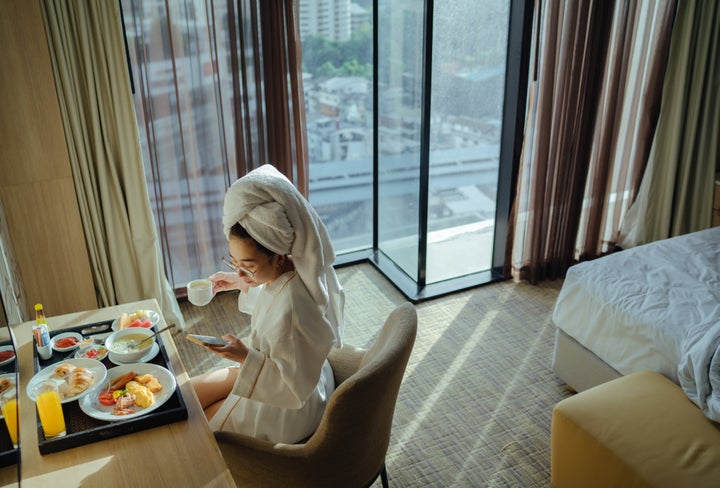 Room service is a great hotel amenity, but don't forget to get any uneaten food cleared.