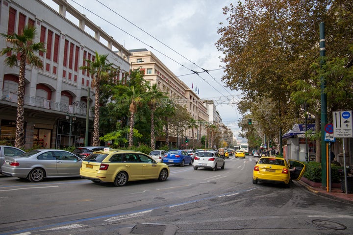 Φωτογραφία αρχείου, Κεντρικός δρόμος στην Αθήνα