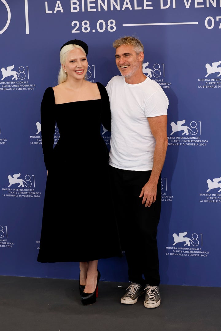 Lady Gaga and Joaquin Phoenix at the Venice Film Festival