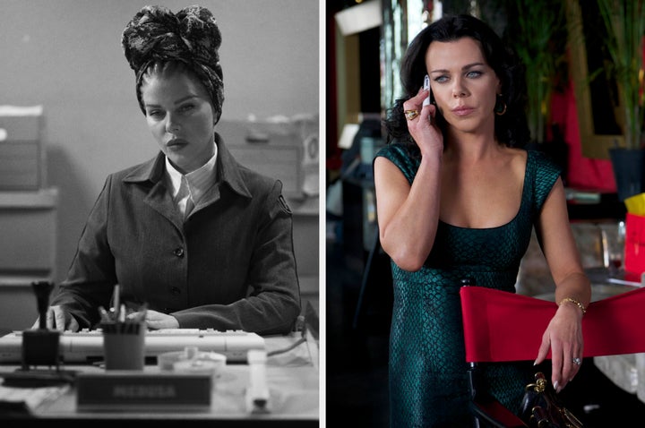 Debi Mazar in Kaos (left) and Entourage (right)