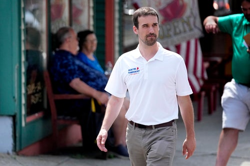 State Rep. Austin Theriault (R) also voted against a budget bill that increased mental health funding, despite calling for the "largest-ever" investment in mental health care.