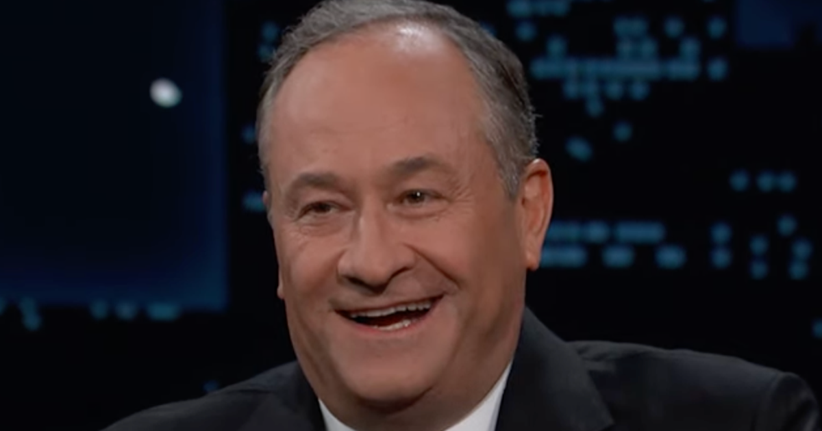 NextImg:Doug Emhoff Has Perfect Reply To Kimmel's 'Turned Black' Question About Kamala Harris