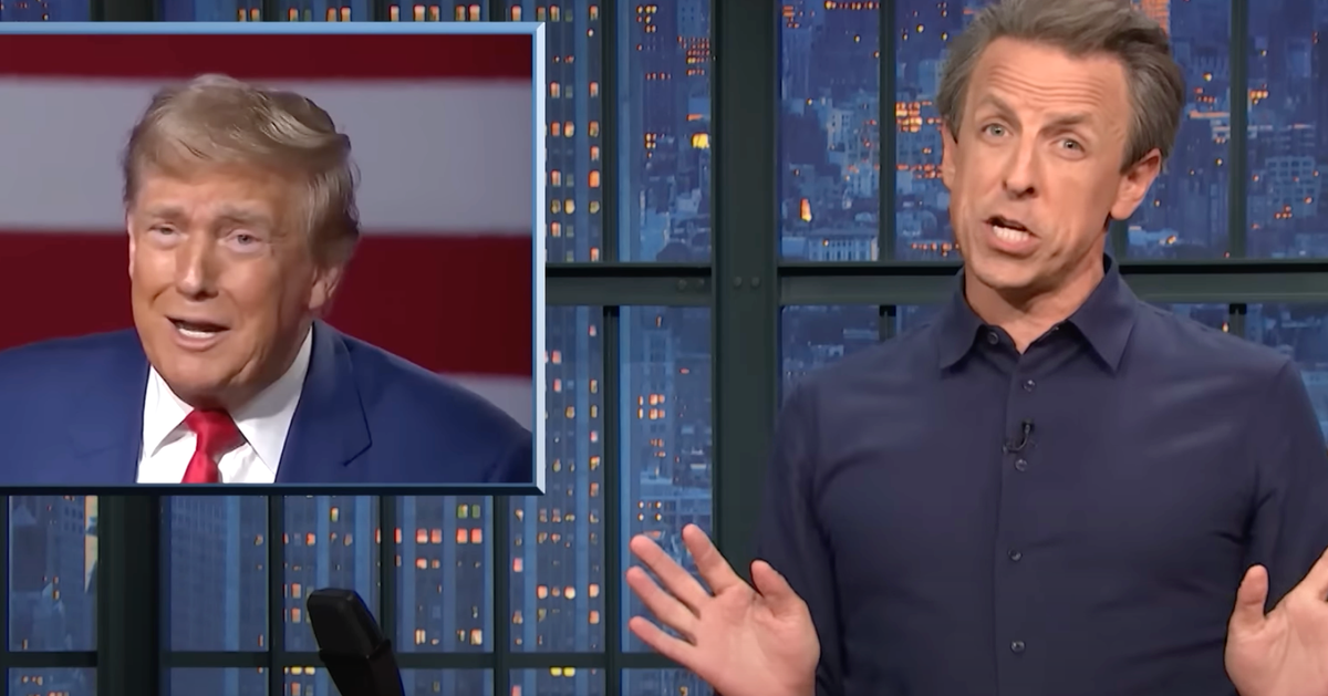 NextImg:Seth Meyers Spots Telltale Sign That Shows Trump Is ‘Very Triggered’ Right Now
