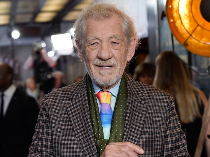 Sir Ian McKellen pictured earlier this week