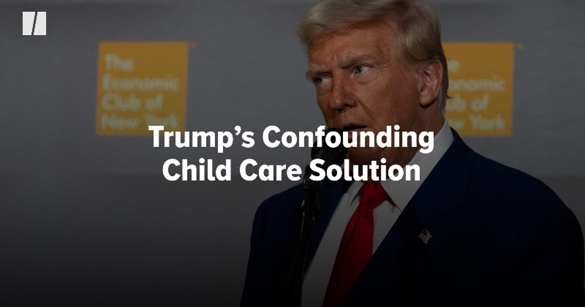 Donald Trump’s Confounding Child Care Solution | HuffPost Videos