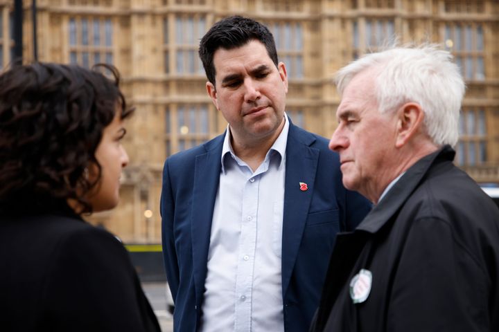 John McDonnell (right) and Richard Burgon are among the seven Labour MPs who had the party whip suspended in July.