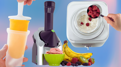 A Zoku popsicle mold, the Yonanas soft-serve machine and the Cuisinart ice cream maker from Amazon.