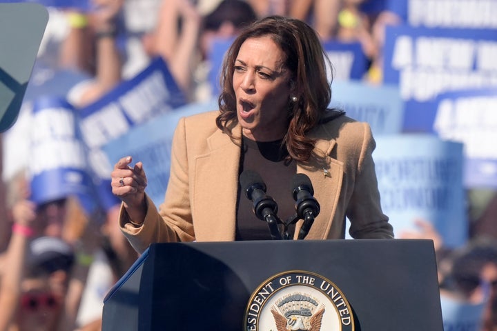 Democratic presidential nominee Vice President Kamala Harris speaks during a campaign stop at the Throwback Brewery, in North Hampton, N.H., Wednesday, Sept. 4, 2024. Harris has said she is prepared for former President Donald Trump to rattle off insults and misrepresent facts, even as her campaign has seen value in focusing on the middle class and the prospects of a better future for the country. (AP Photo/Steven Senne)