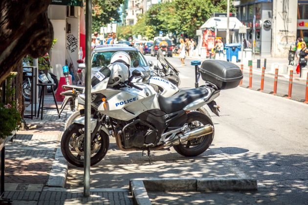 Φωτογραφία αρχείου, Αστυνομική μοτοσικλέτα στον δρόμο