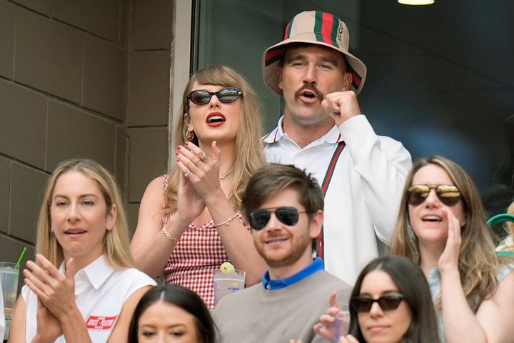 Taylor Swift and Travis Kelce at the US Open over the weekend