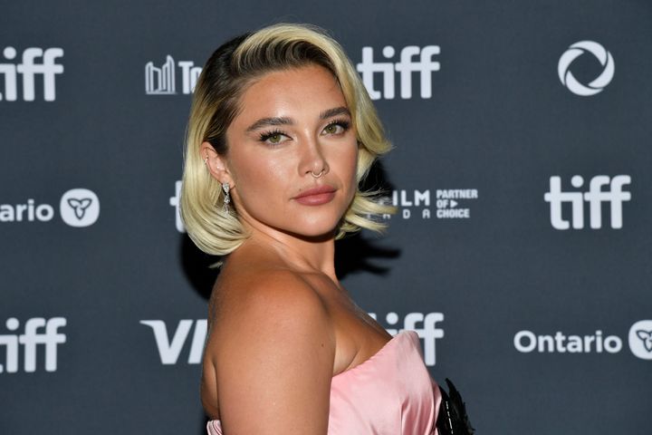 Florence Pugh at the premiere of We Live In Time on Friday