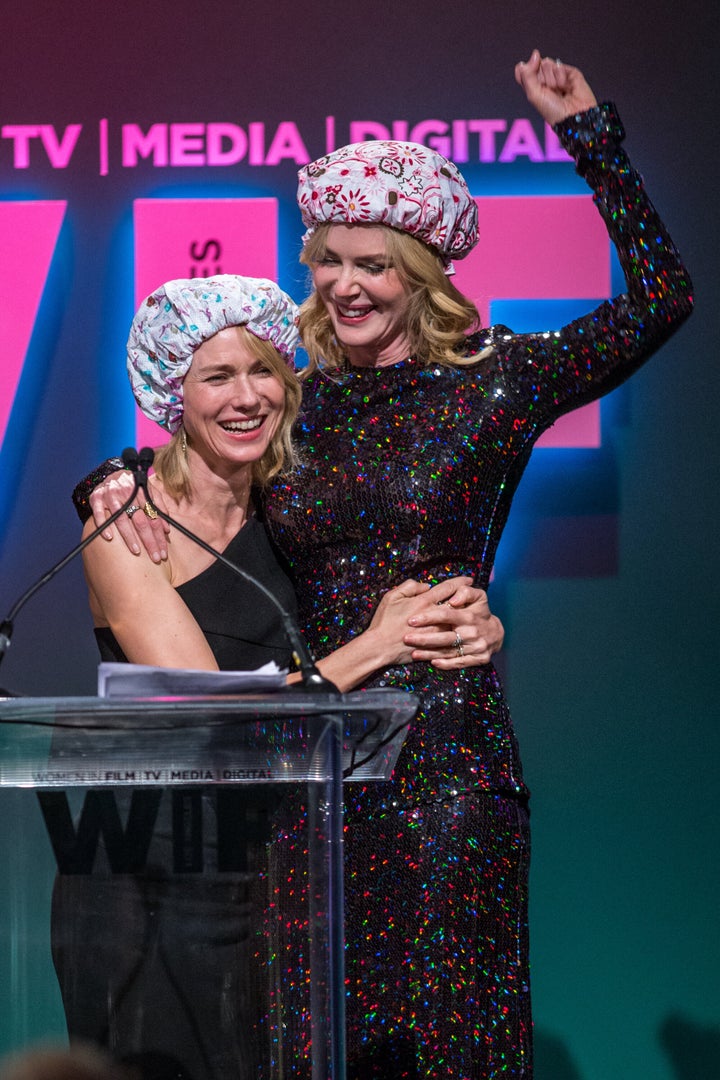 Naomi Watts and Nicole Kidman at the Women in Film 2015 Crystal + Lucy Awards