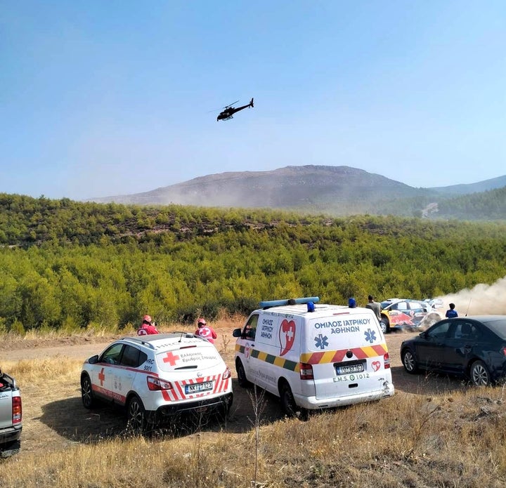 Εικόνα 3: Σε ετοιμότητα το ασθενοφόρο του Ομίλου Ι