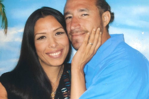 This undated photograph, provided by the law firm Allred, Maroko & Goldberg, shows Christina and Carlos Cardenas.