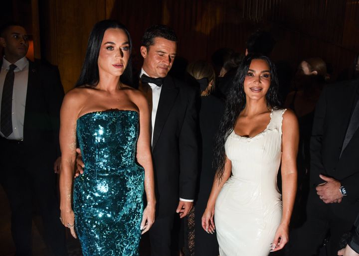 The viral photo, which appears to show Orlando Bloom staring at Kim Kardashian's butt while attending an event during New York Ready to Wear Fashion Week with his wife Katy Perry.