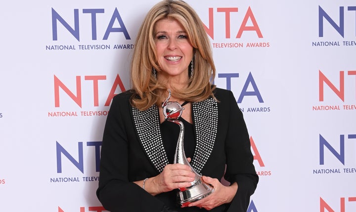 Kate Garraway pictured backstage at the NTAs