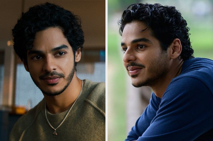 Ishaan Khatter in The Perfect Couple (left) and A Suitable Boy (right)