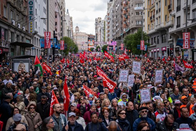 Κινητοποίηση στη Μαδρίτη για την Εργατική Πρωτομαγιά.