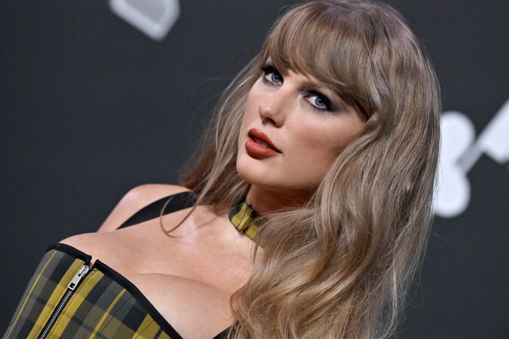 Taylor Swift attends the 2024 MTV Video Music Awards on Wednesday. As she accepted the award for Video of the Year, she urged people to go out and vote in November.