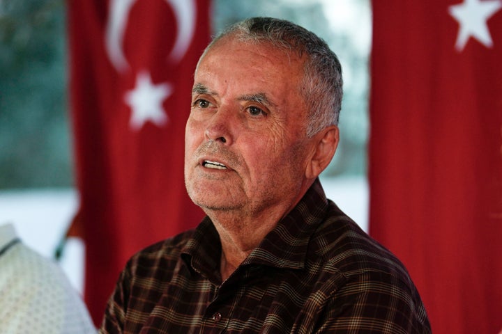 Mehmet, the father of slain 26-year-old Turkish-American human rights activist Aysenur Ezgi Eygi, speaks to media outside the family home in Didim, Turkey, on Thursday, Sept. 12, 2024. Eygi, who is from Seattle, was killed by the Israeli military while serving as an international observer for Palestinians in the occupied West Bank.