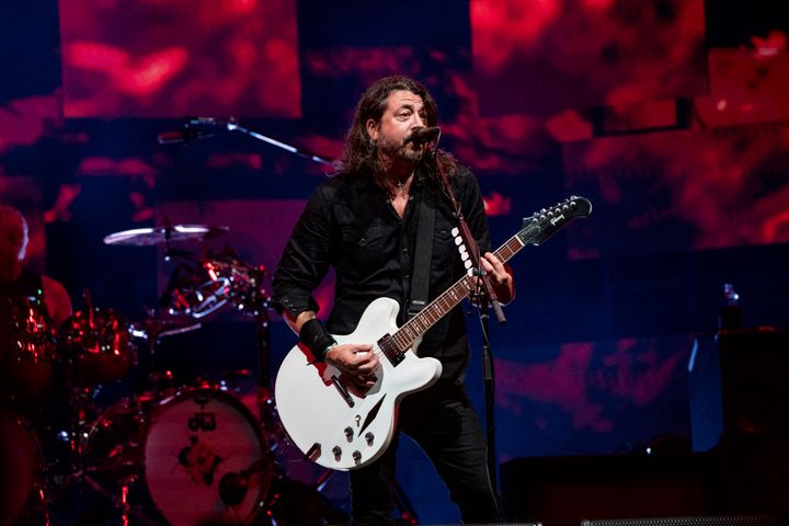 Dave Grohl on stage last year