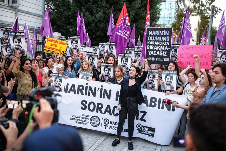 Διαδηλώσεις στην Κωνσταντινούπολη για την Ναρίν (8 Σεπτεμβρίου 2024) 