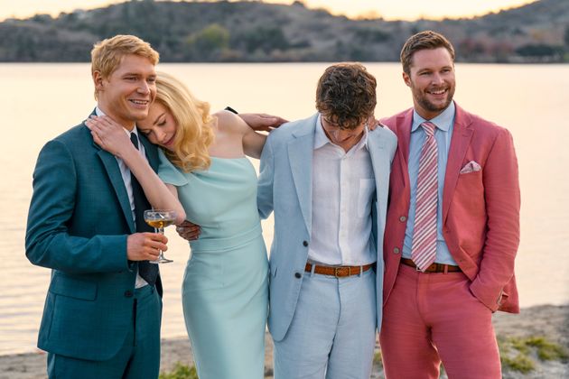 Billy Howle, Nicole Kidman, Sam Nivola and Jack Reynor in The Perfect Couple