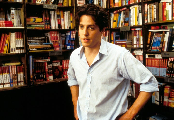 Hugh in one of his most popular romantic comedies, Notting Hill