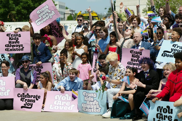 Hundreds of trans teens and their parents gathered in Washington D.C. for Trans Youth Prom in May 2023.