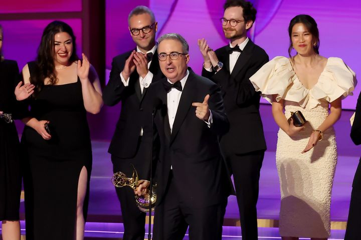 John Oliver and associates won Outstanding Scripted Variety Series for HBO's "Last Week Tonight with John Oliver."