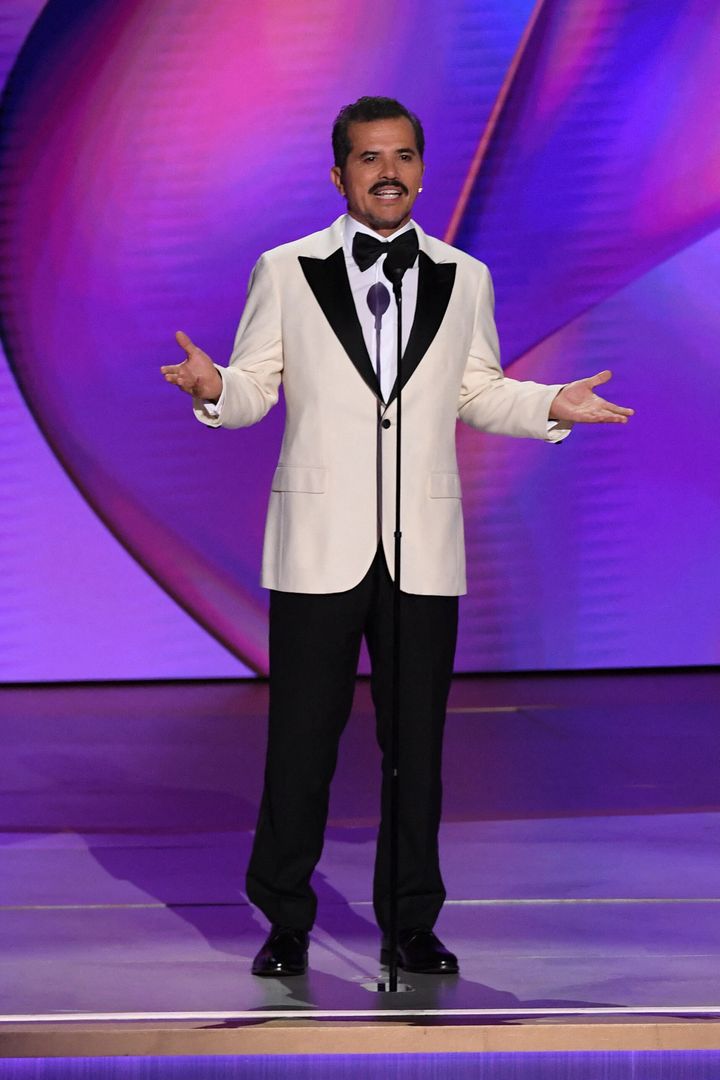 John Leguizamo photographed while speaking onstage during the 76th Emmy Awards in Los Angeles on September 15, 2024. 