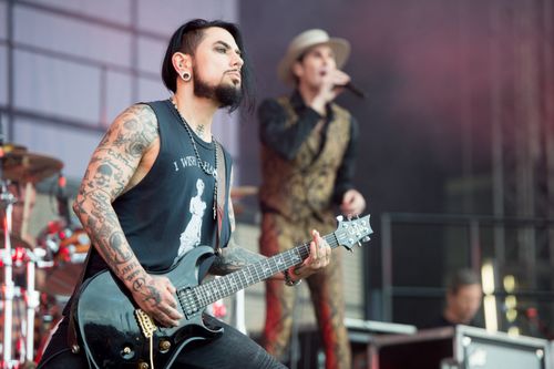 Dave Navarro and Ferrell onstage while Jane’s Addiction performs onstage during day 2 of Download Festival 2016 in Donnington, England.