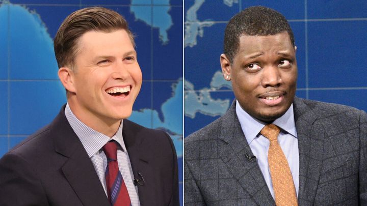 Colin Jost und Michael Che während 