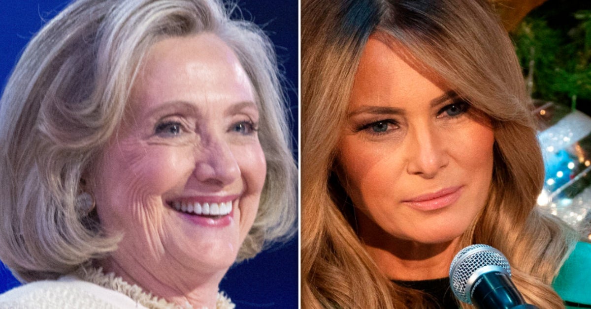 NextImg:Hillary Clinton Recalls Awkward Exchange With Melania Trump In New Book