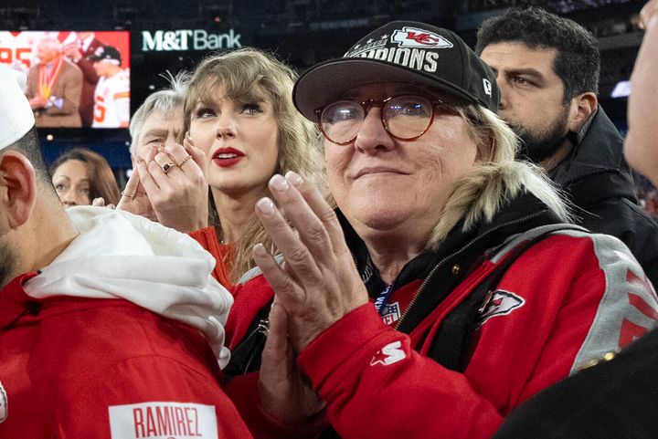 Donna Kelce, pictured with Taylor Swift, landed a movie deal.