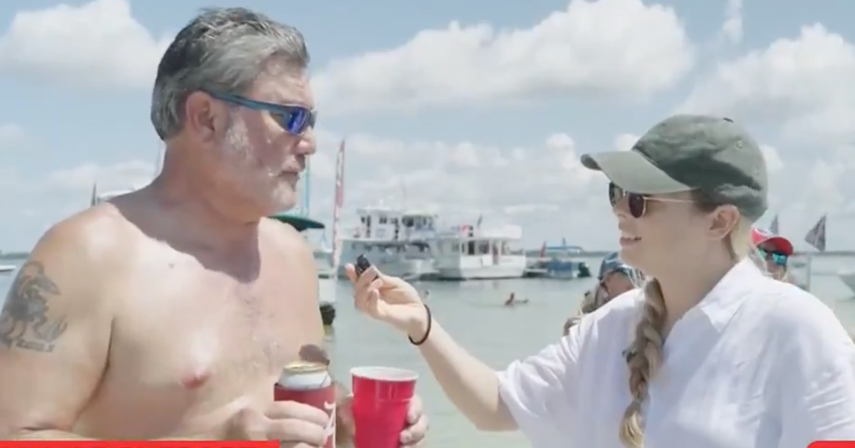 NextImg:MAGA Boat Parade Dude Snaps At CNN Reporter: 'Nobody Gave Me S**t!'
