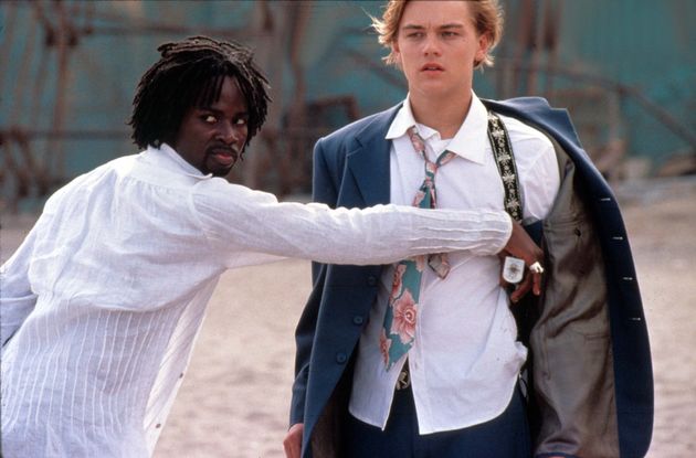 Harold Perrineau and Leonardo DiCaprio in Romeo + Juliet