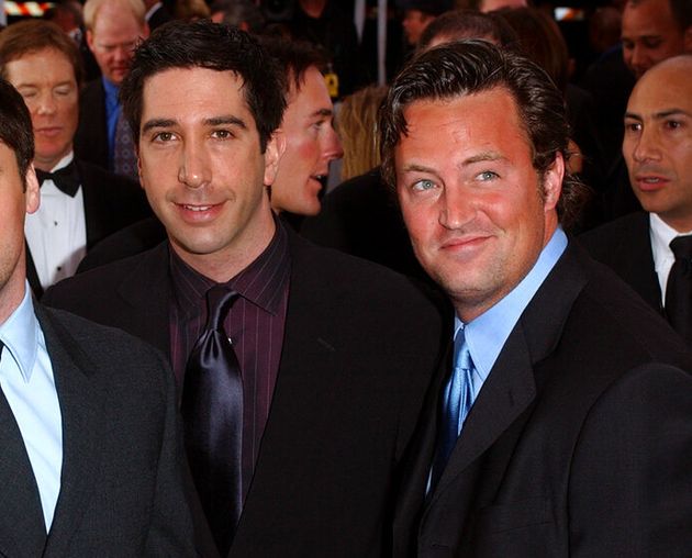 David Schwimmer and Matthew Perry in 2002