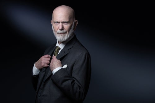 Renaud Camus, a French writer close to the far-right political movement, poses during a photo session in Paris, Dec. 9, 2021.