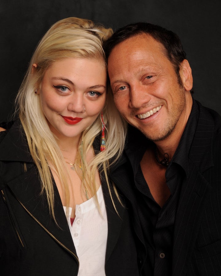 Musician Elle King and her father, actor Rob Schneider, in 2009. 