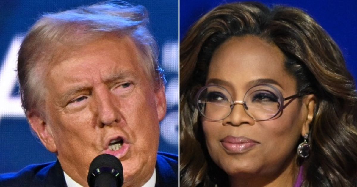 Trump Bashes Oprah Over Harris Event In Late Night Meltdown