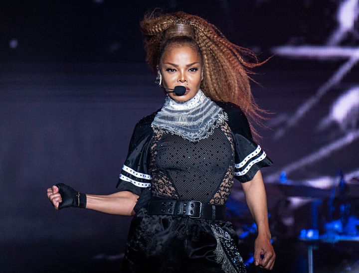 Janet Jackson on stage in 2018