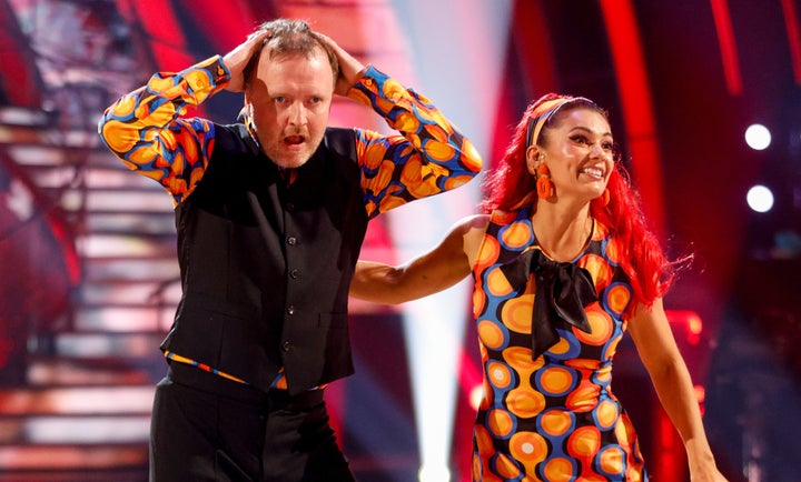 Chris McCausland and Dianne Buswell on the Strictly dance floor